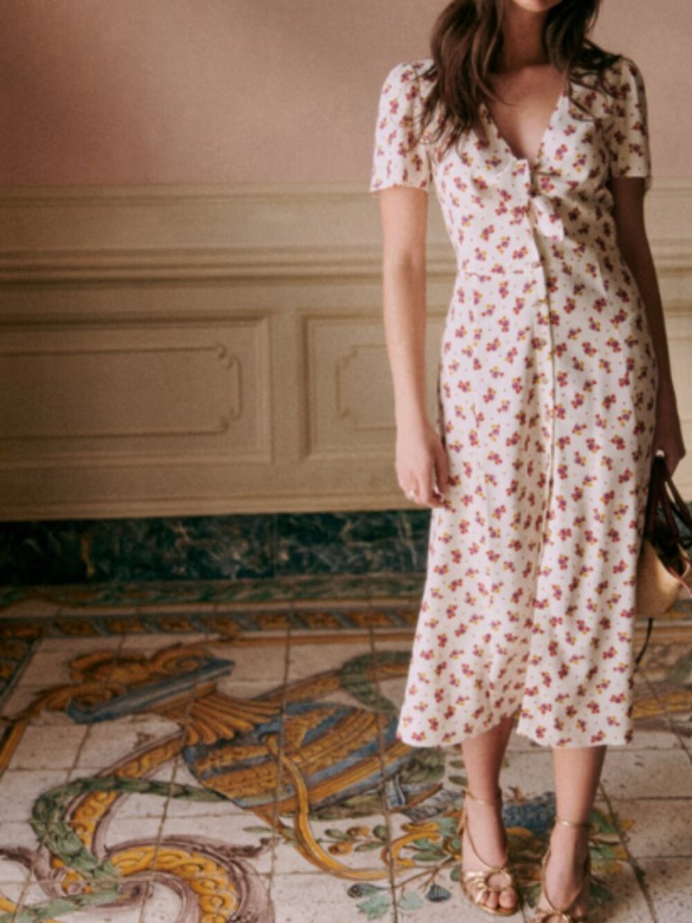 NWT Sezane Ophelia Dress in Mindy Print- Size 42/10